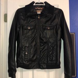 Faux leather jacket